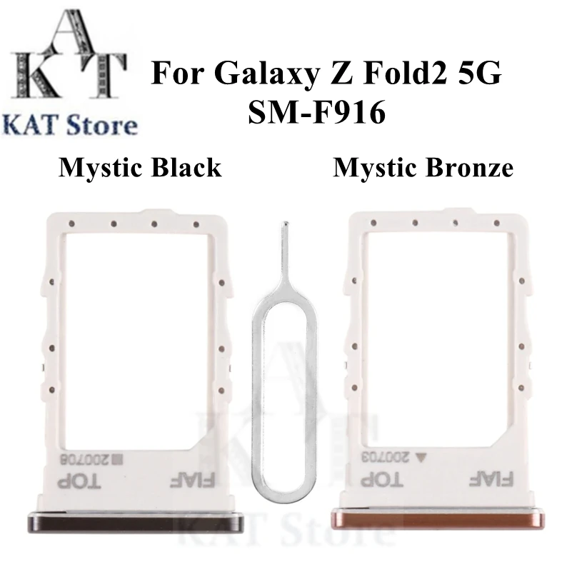 

1 шт. оригинальный лоток для Sim-карты адаптер слот Держатель Замена для Samsung Galaxy Z Fold2 складной 2 5G F916 F9160 W21 с открывающимся штифтом