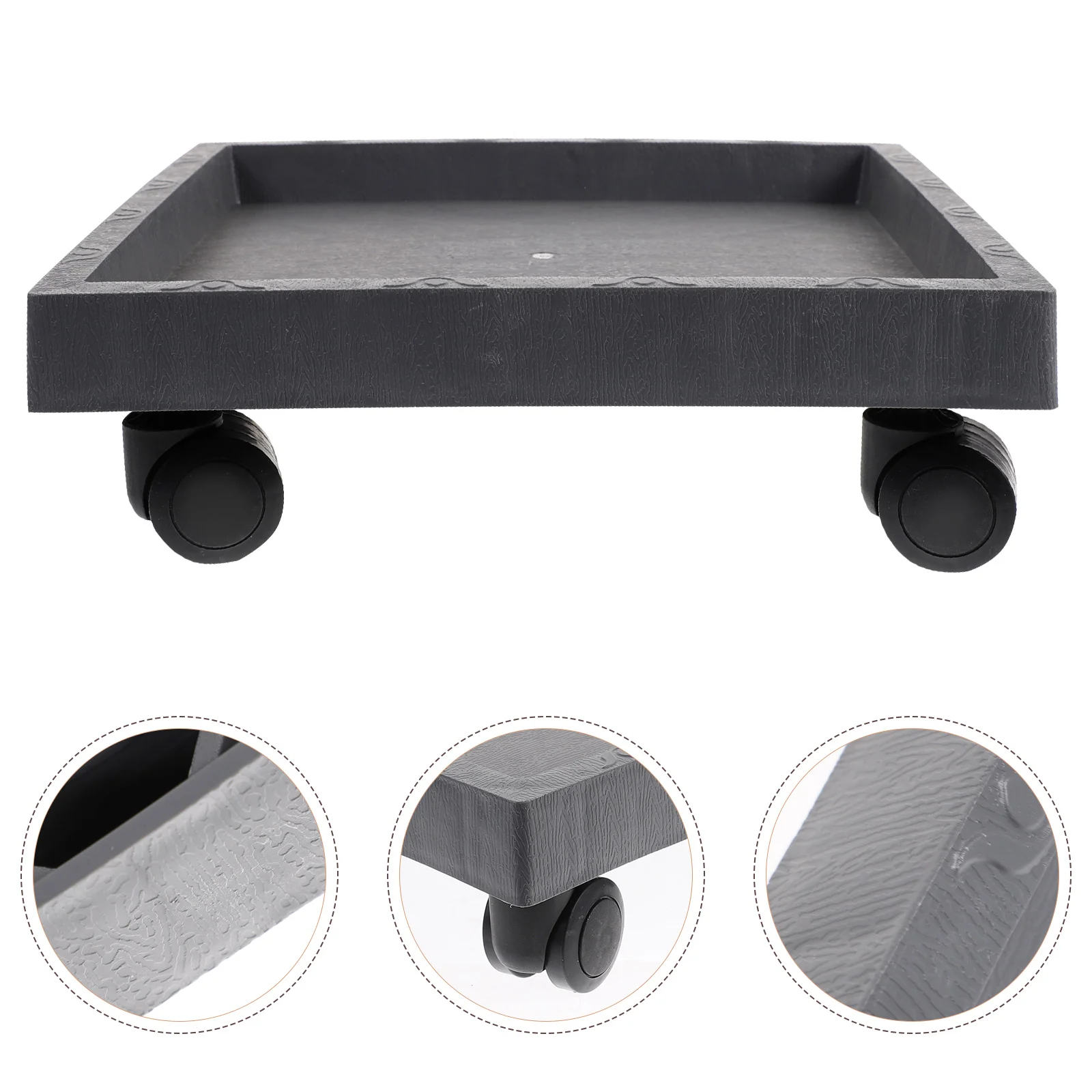 

Pot Stand Flower Planter Tray Caddy Wheels Trolley Rolling Dolly Mover Wheel Potted Roller Pallet Square Caster Indoor Casters