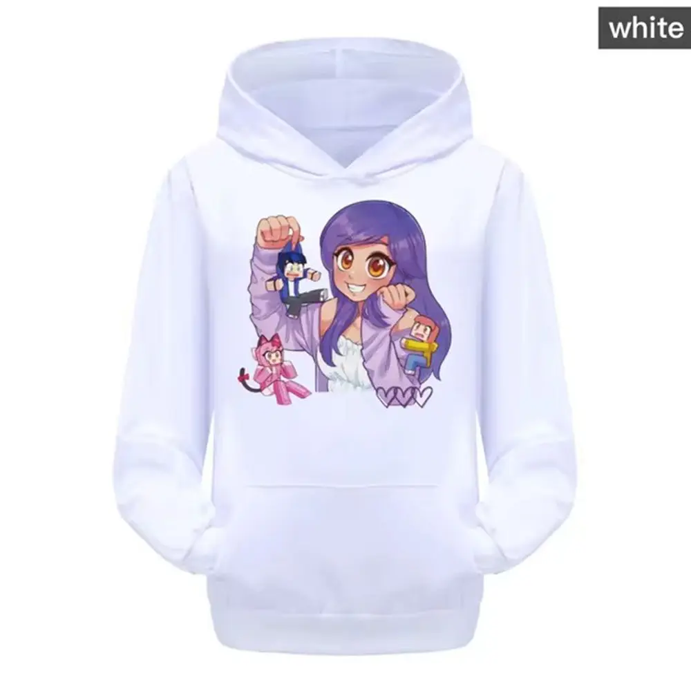 Толстовка с капюшоном аниме-принтом афмау детские осенние толстовки для