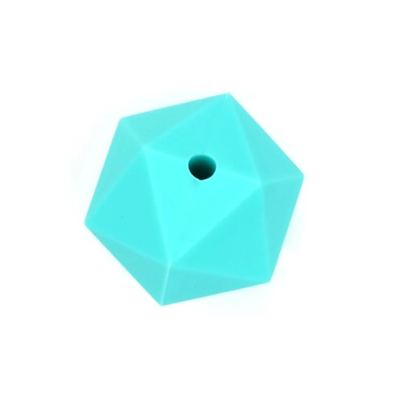 Фото LOFCA 10 шт. Icosahedron Прорезыватели для зубов СИЛИКОНОВЫЕ BPA-Free пищевого класса Силиконовые Прорезыватели для зубов изготовление подарков №3