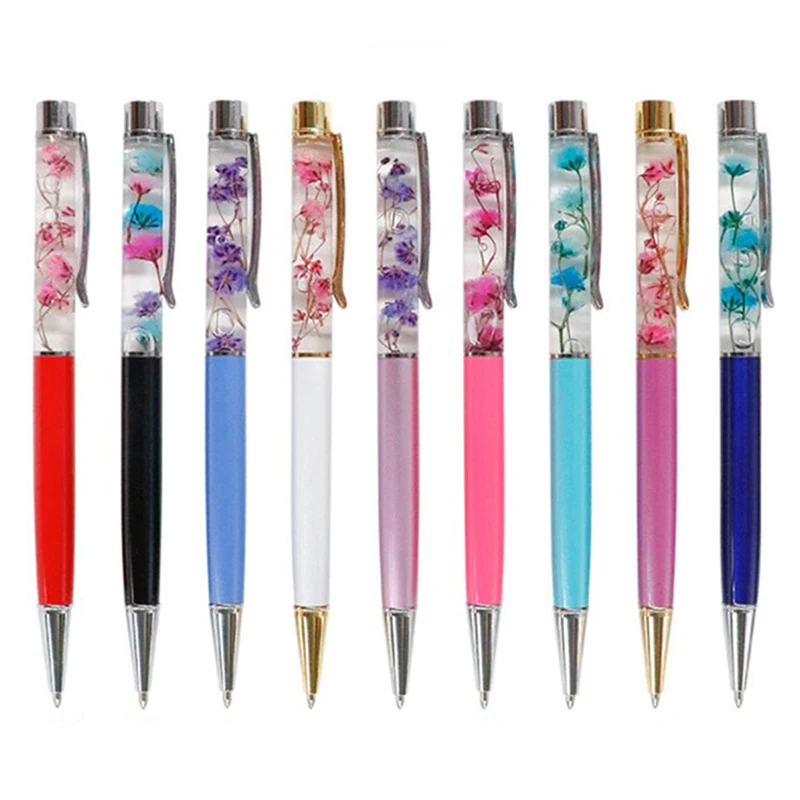 

1Pcs Brand New Creative ballpoint Pen Metal Ball Pens Office Supplies Rose Golden Business Pen 13.5 cm Hot Sale