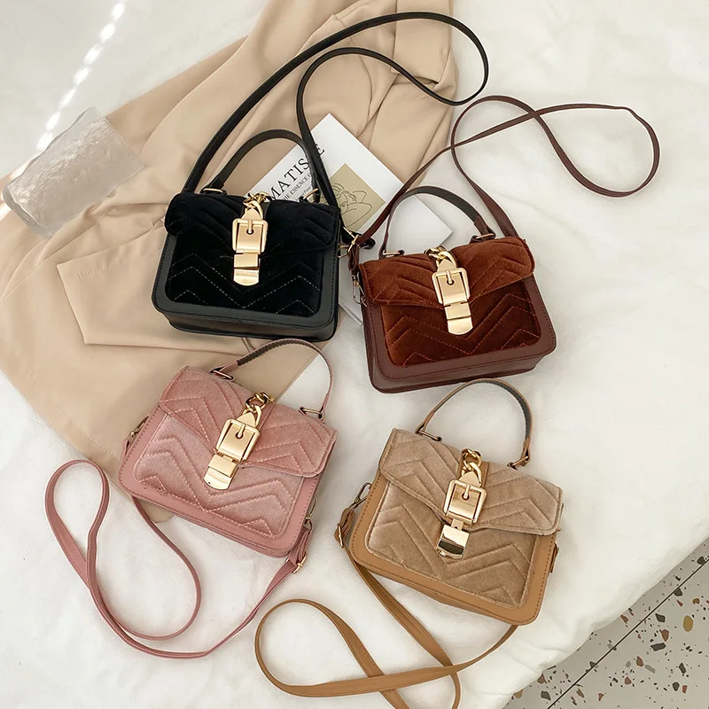

Fashion Handbags Women 2022 Soft PU Solid Color Shoulder Bag Female Small Square Messenger Bag Lady Travel Chain Crossbody