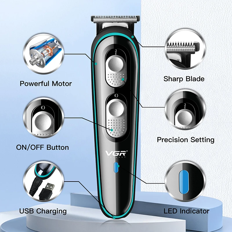 Electric Hair Cutting Machine Rechargeable New Hair Clipper Man Shaver Hair Trimmer For Men Barber Professional Beard Trimmer enlarge