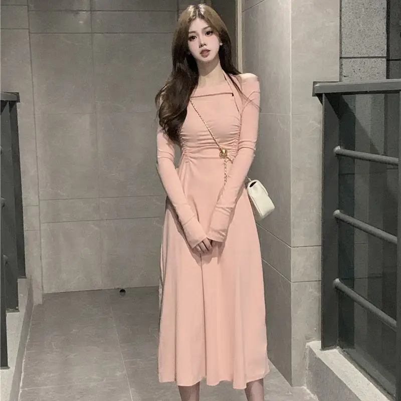 

2022 Bottom Elegant Dresses For Women Pure Sexy, One Shoulder, Waist Down, Versatile And Slim Long Skirt