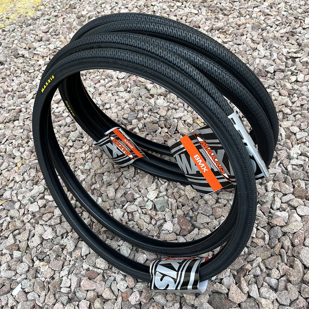 

Maxxis Dth M147 BMX DTH WIRE Tire 20x1.0 -1/8 DKFW BK 314/458 1PLS 3LY Silkworm Light weight BMX Race Tyre 120tpi Bycycle Tires