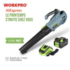 Воздуходувка WORKPRO Беспроводная с регулировкой скорости, 20 в