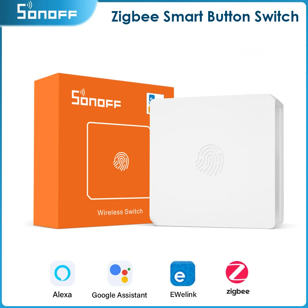 SONOFF Zigbee 3.0 Wireless Switch Smart Button Switch Smart Sensor Low Battery Mobile Push Notification Work With Google Home