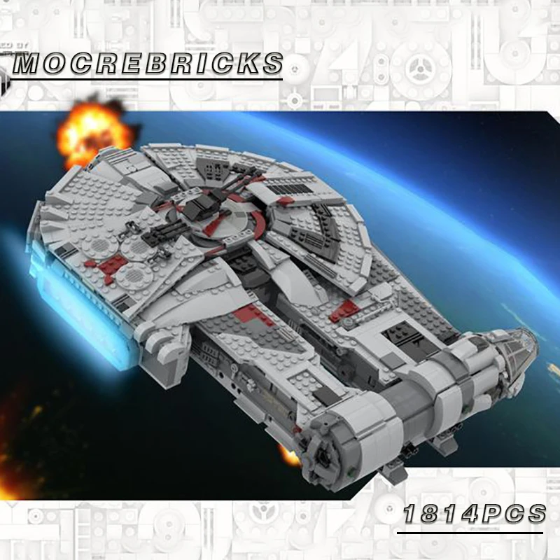 

YT-2400 Starfighter Creative MOC Building Block Space War Model aircraft DIY Assembly Puzzle Collection Show Toy Children