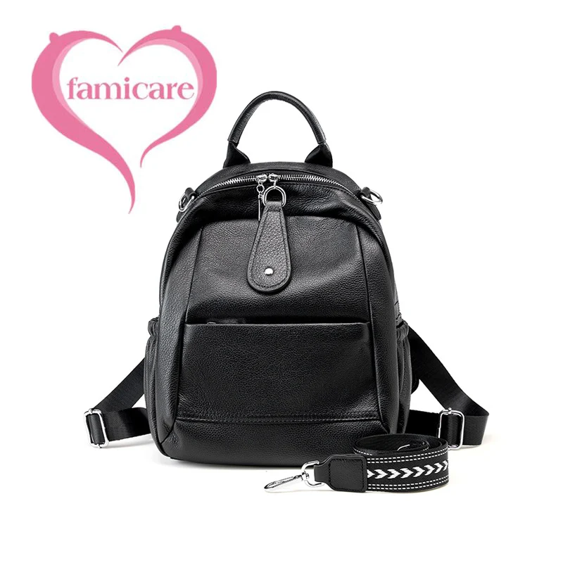 

Однотонные женские рюкзаки из натуральной кожи, женский многофункциональный рюкзак, сумки на плечо, модная женская сумка для путешествий