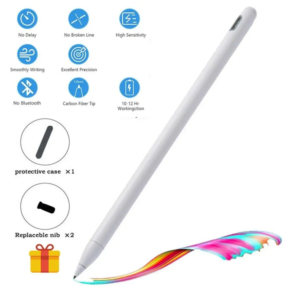 

Universal Capacitive Active Stylus Pen For Apple IPad Pro For IOS Android Huawei