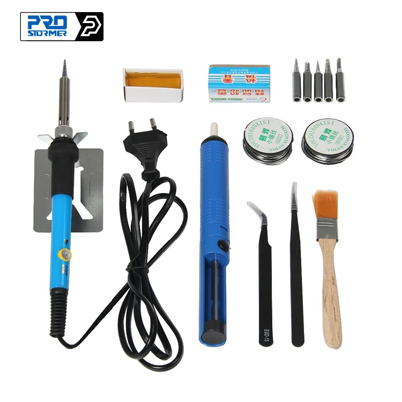 PROSTORMER 60W electric iron sleeve thermostat welding repair tool circuit board Heat Pencil kit 110/220V