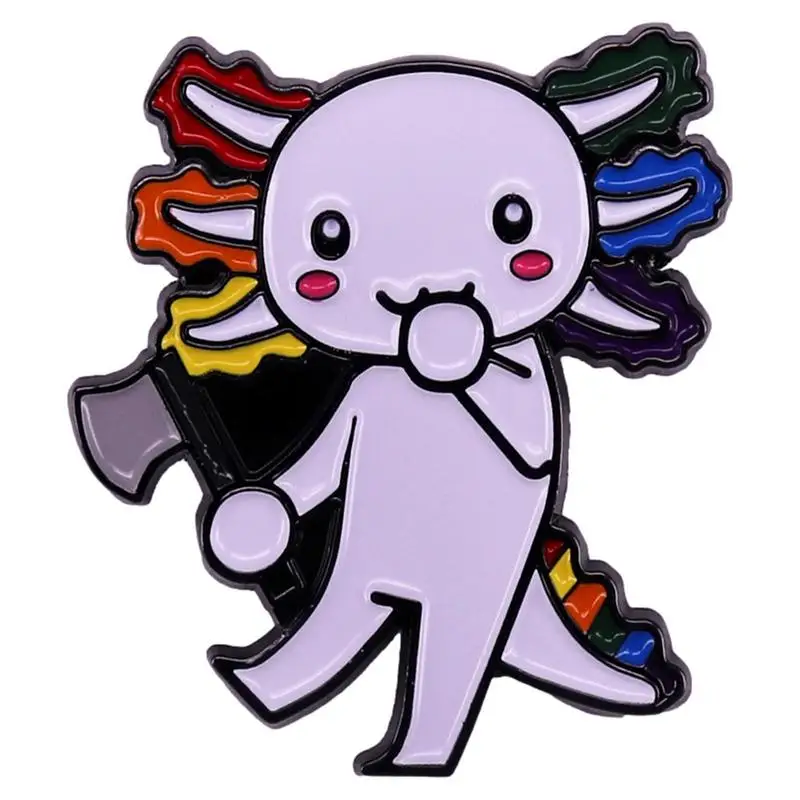 2023 Новое поступление модные милые животные забавные Axolotl граффити ручной работы