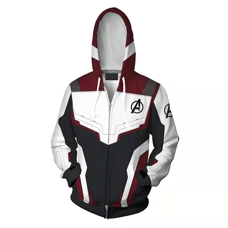 

The Avenger Endgame Quantum Realm Hoodie Men Women Zipper Hooded Pullover Coat 3D Printed Sweatshirt Jacket tops