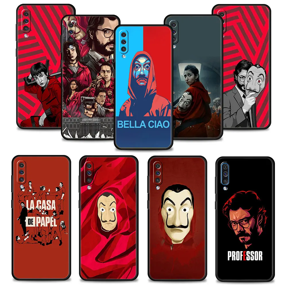

La Casa De Papel For Samsung Galaxy A70 Note 20 Ultra 10 A20s A20e A30 A50 A10s A40 A10 M30s M31 M52 5G Official Phone Coque