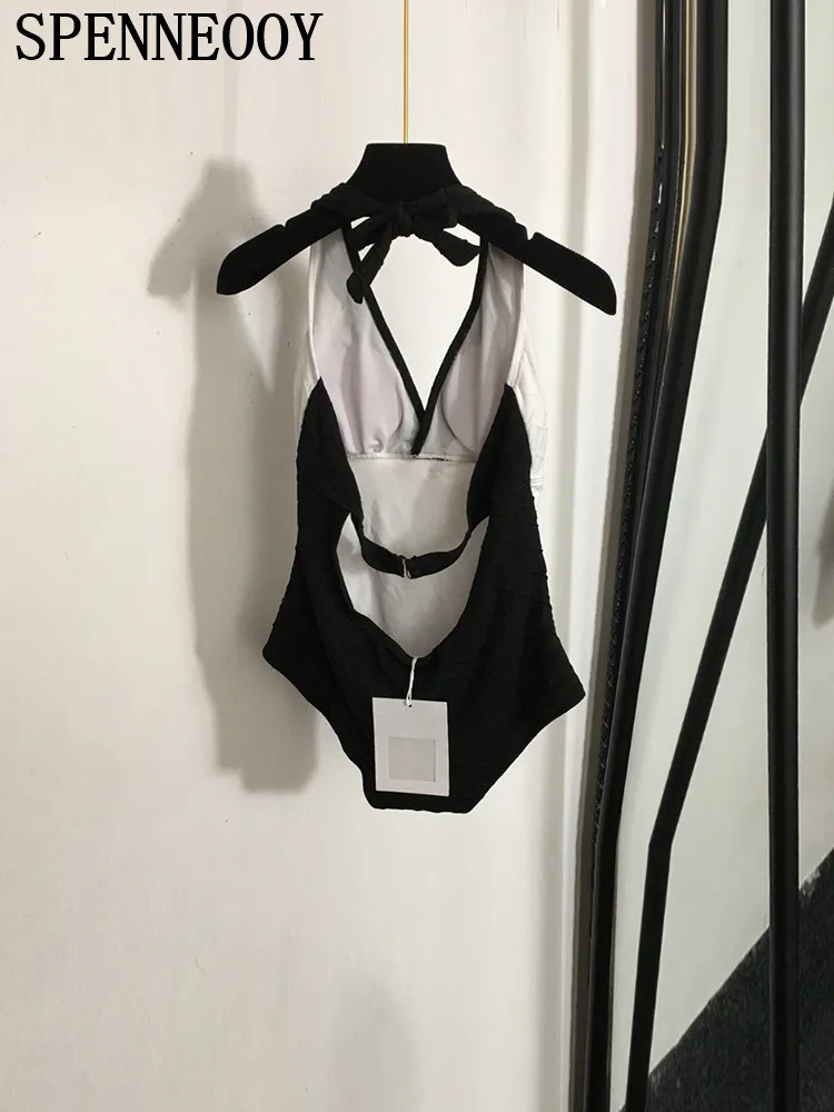 SPENNEOOY модный подиумный летний пляжный стиль сексуальный белый цвет купальники