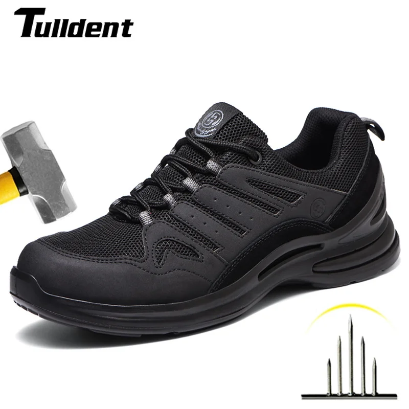 

Breathle Work Safety Shoes Anti-smashing Steel Toe Cap MenWorking shoes Construction Indestructible Work Sneakers Men Shoes