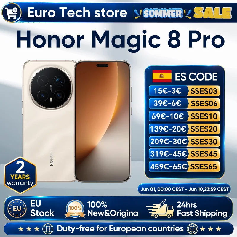 HONOR Magic 8 Pro 5G EU, Snapdragon 8 Elite, cámara 200 MP, 6270 mAh, NFC