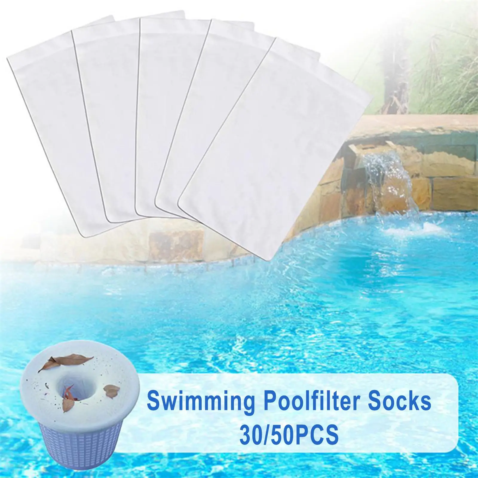 Band New Skimmer Socks Filter 13cmx22cm Elastic Pool Filter Socks Pool Skimmer Pool Supply Reservoir For Swimming Pool
