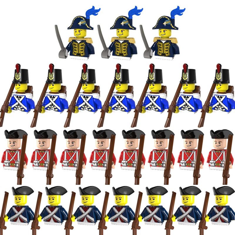 

WW2 Military Navy Figures Building Blocks US German Empire Governor Soldier Battlefield Accessory Bricks Kids Educational Gifts