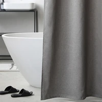 not in2022 imitation linen shower curtain nordic bathroom partition curtains waterproof thicken fabric customizable home decora