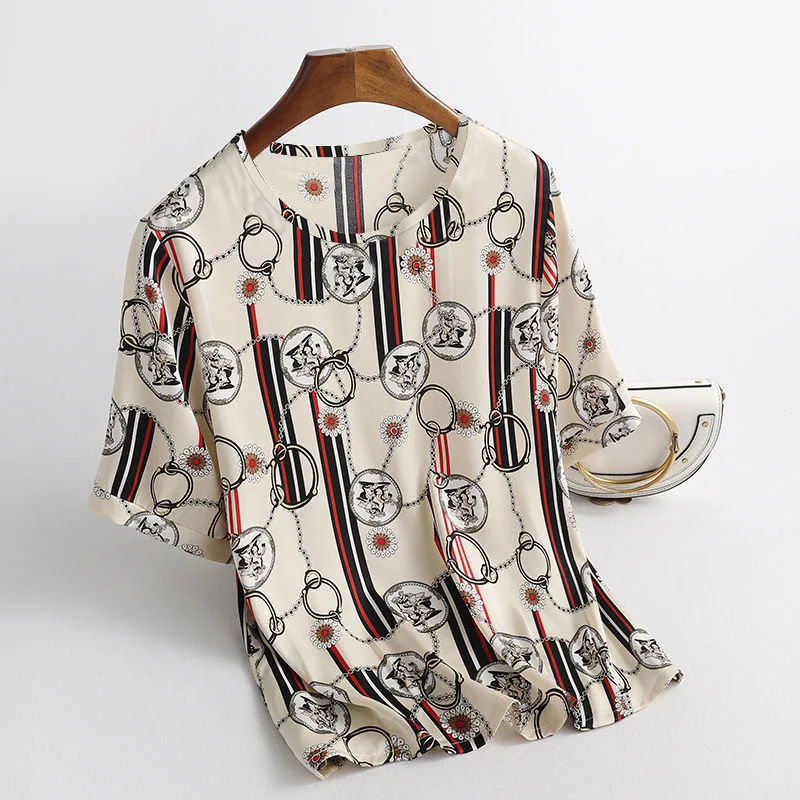 

Women T Shirt Summer Short Sleeve Casual Tops O-Neck Casual Streetwear Clothing Loose T-Shirt