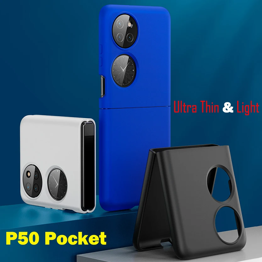 

Shockproof Phone Cover for Huawei P50 Pocket Case for HUAWEI P50 Pocket Case Ultra Thin Matte Hard PC Full Protection funda