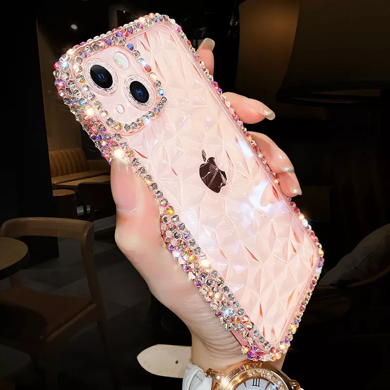 

Hot Sales For iPhone 13 12 Pro Max 11 X XS XR 7 8 Plus SE 3 Clear Silicone Cover Glitter Bling Diamond Transparent Soft Phone Ca