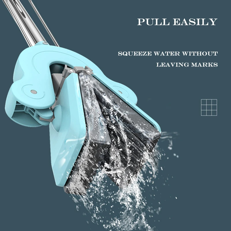 Клей хлопковые швабры сильное впитывание воды складной сжимающий плоский моп