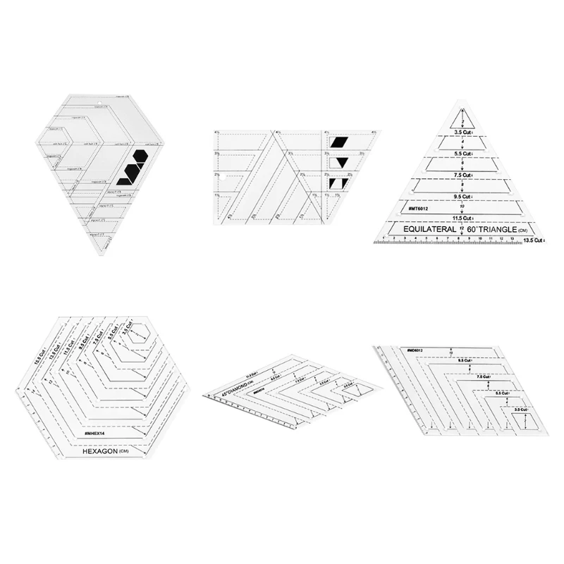 

Clear Acrylic Rulers for Home DIY Sewing Patchwork Craft Quilted Cutting Tools