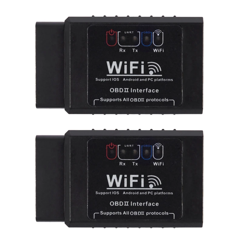 2X Elm327 V1.5 Obd2 Wifi Scanner For Multi-Brands Can-Bus Supports All Obd2 Protocol Works On Ios,Android,Symbian