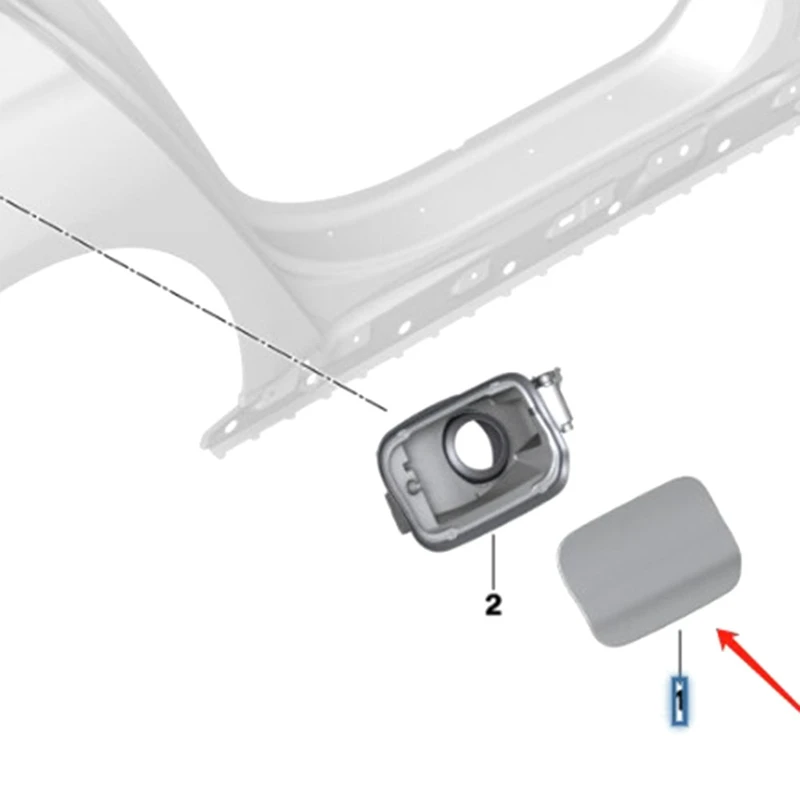 1 шт. наружные крышки для топливного бака Запчасти Аксессуары BMW 7 серии G12 LCI 2016-2023