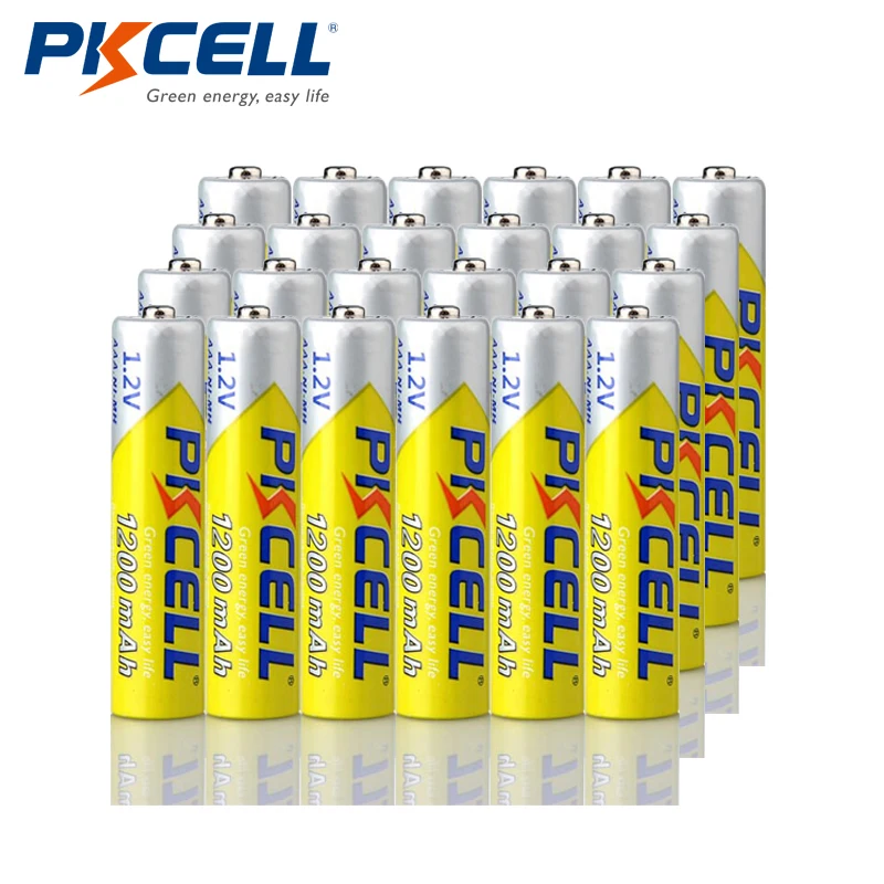 

PKCELL Ni-mh AAA Rechargeable Battery Batteries AAA NIMH battery High Energy 1.2V 1200mAh for flashlight toys Total 24pcs / lot