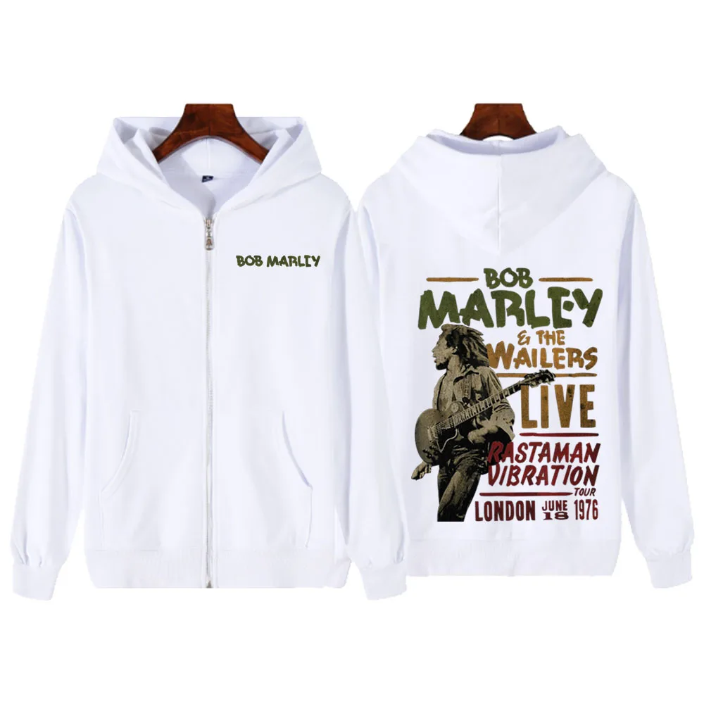 Толстовки на молнии Bob Marley One Love 2024 Wailers Live толстовка с капюшоном в стиле регги