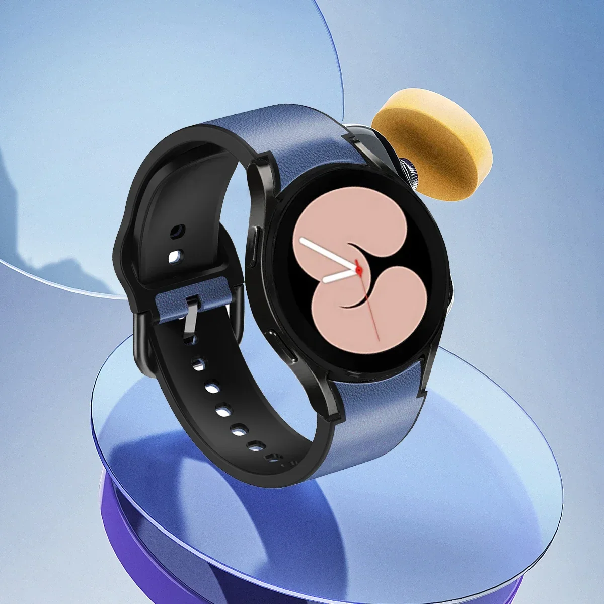 Кожаный ремешок для часов Samsung Galaxy Watch 6 5 4 44 мм 40 браслет без зазора 5Pro 45 Correas Classic 43