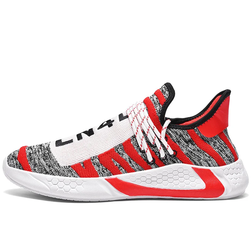 

2022New High Quanlity Men's Sports Shoes Color Matching Male Casual Shoes Lace Up Mesh Breathable Men Running Shoes