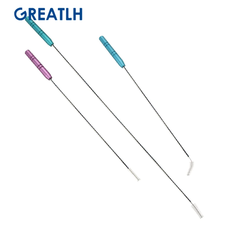 Набор щеток для очистки канюль для липосакции и извлечения стволовых клеток жира (3 шт.) - 195 мм / 200 мм / 370 мм.