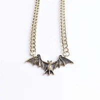 handmade jewelry accessories creative horror bat necklace pendant jewelry new product creative design