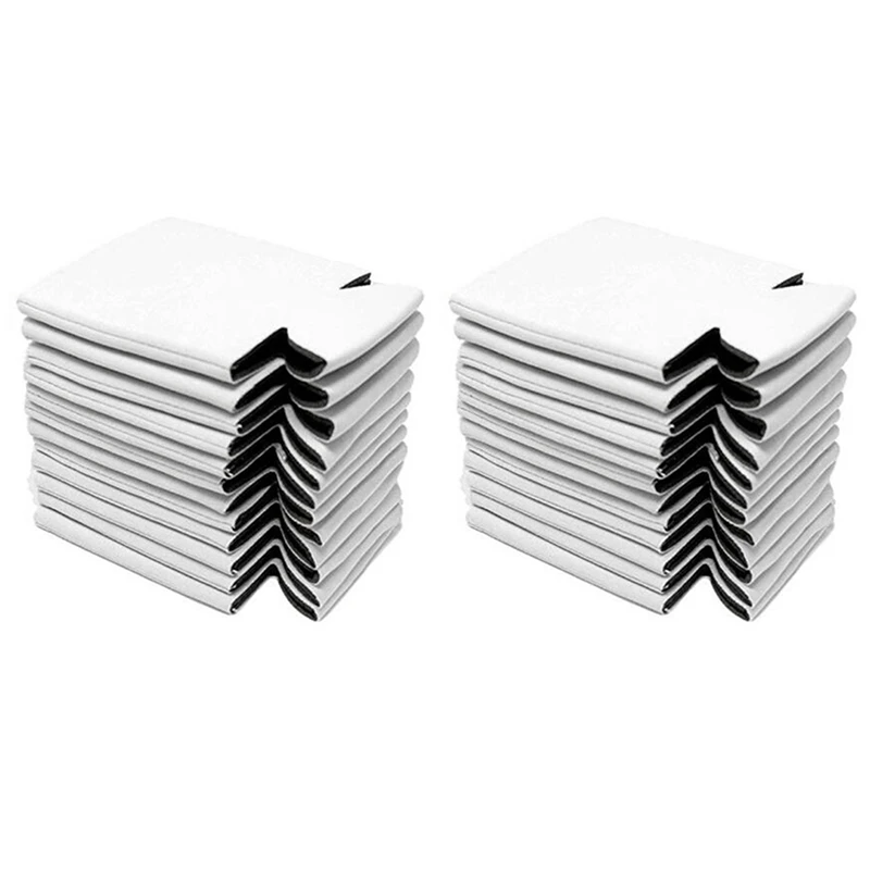

20PCS Neoprene Beer Can Cooler Drink Cup Bottle Sleeve Insulator Wrap Cover New White