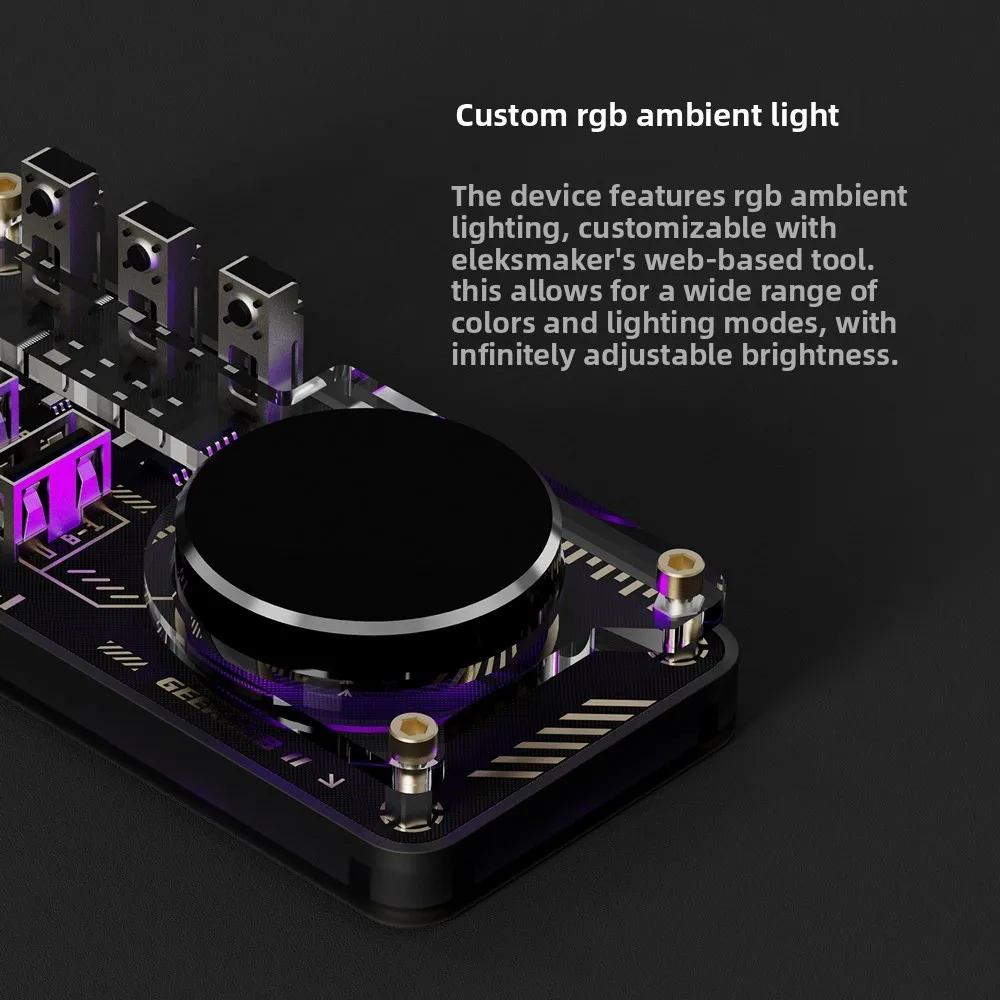 Фото Док-станция EleksMaker Explorer Edition USB HUB с регулятором громкости, программируемой мини-клавиатурой и настраиваемыми быстрыми клавишами №2