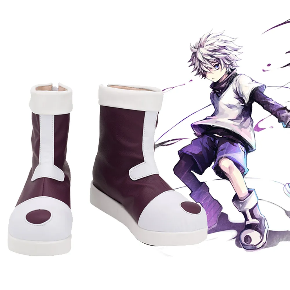 

HUNTER×HUNTER Killua Zoldyck Cosplay Anime Shoes Boots Halloween Christmas Costumes Accessory Disguise Role Play Props