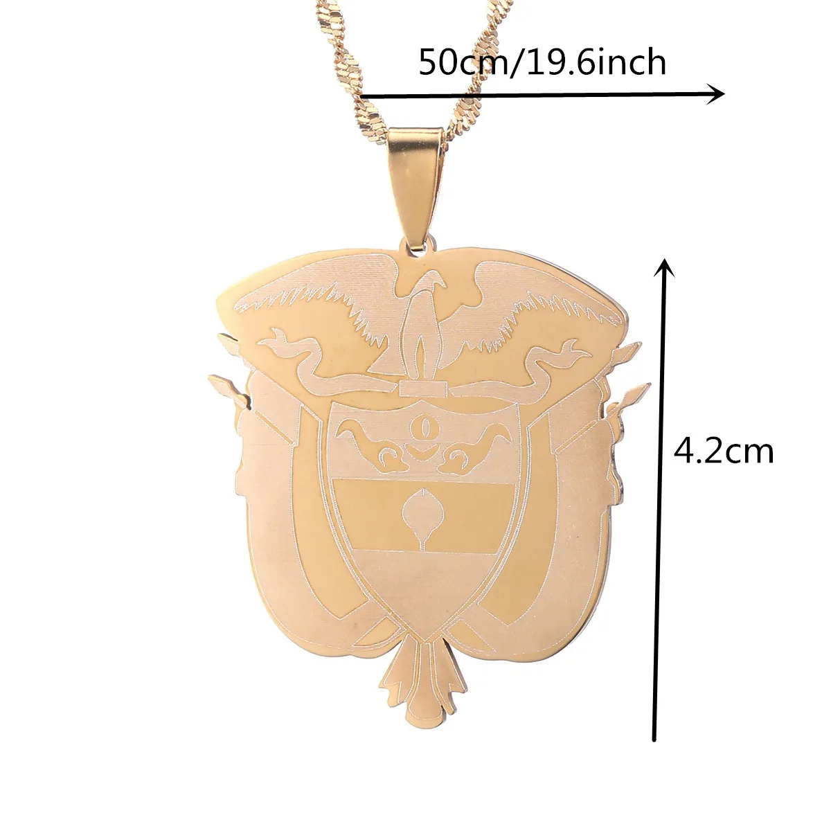 Подвеска Колумбия цепочка с водяными волнами для женщин и девушек ювелирные