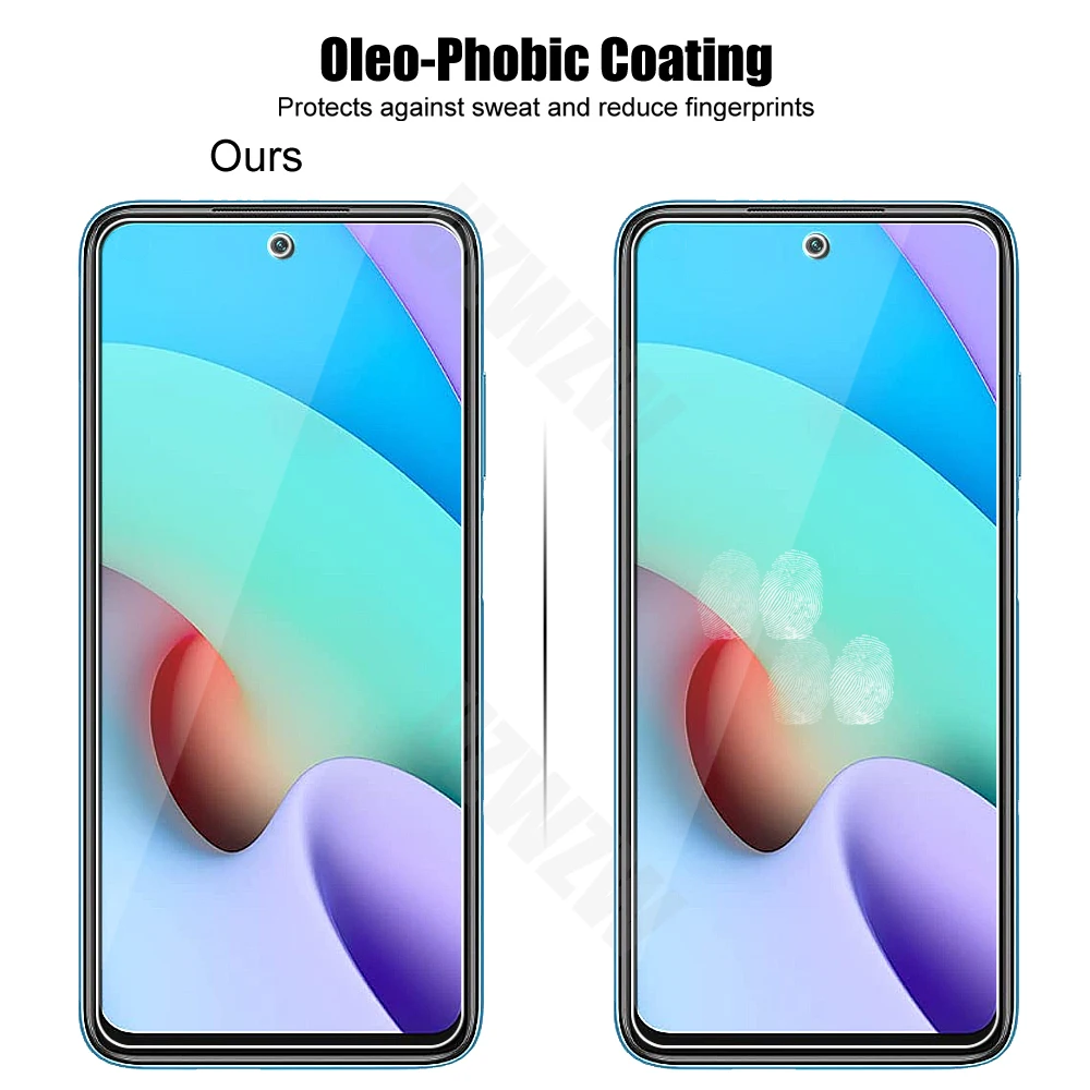 4 in 1 For Xiaomi Redmi 10 9T 9C 9A 9 8 8A Tempered Glass Screen Protectors & Camera Lens Protective Film