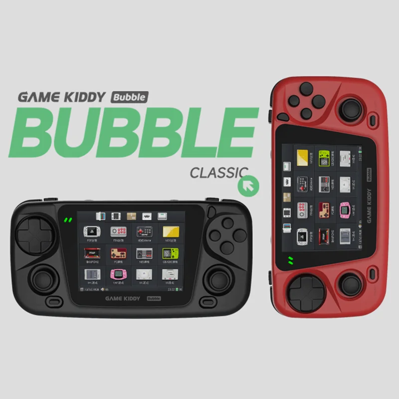 Игровой геймпад GKD Kiddy Bubble двойные джойстики 3 5 дюйма процессор RK3566 4000 мАч HDMI видео