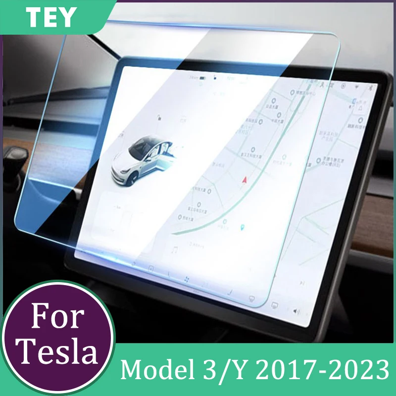 

Tesla Model Y 3 Center Console Display Protector HD Glass Film Car Navigation Touch Screen Tempered Glass Protector Accessories