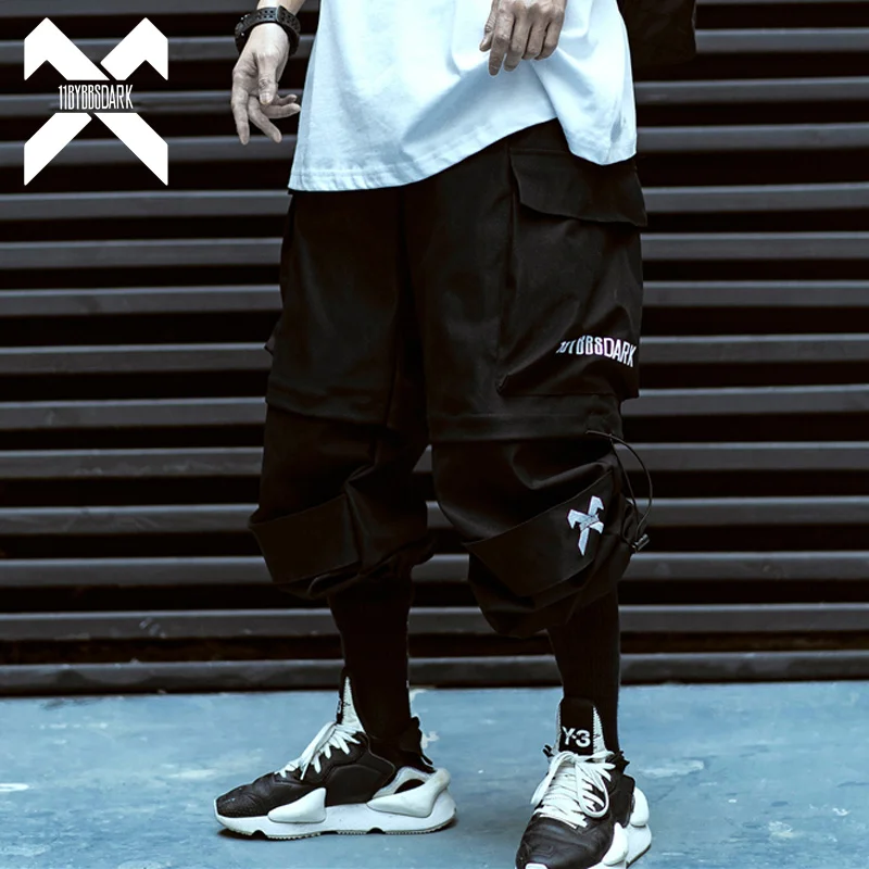 

Men's Pants 11 BYBB'S DARK Hip Hop Cargo Pant Men Removable Short Summer Mens Joggers Tactical Sweatpants Streetwear