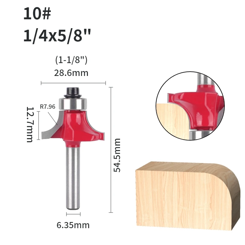 

Фреза YUSUN угловая круглая 6 мм