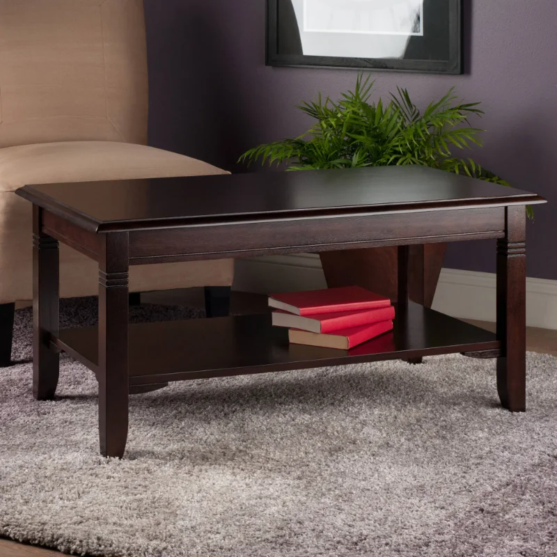 

Winsome Wood Nolan Coffee Table, Cappuccino Finish tea table coffee table living room tables