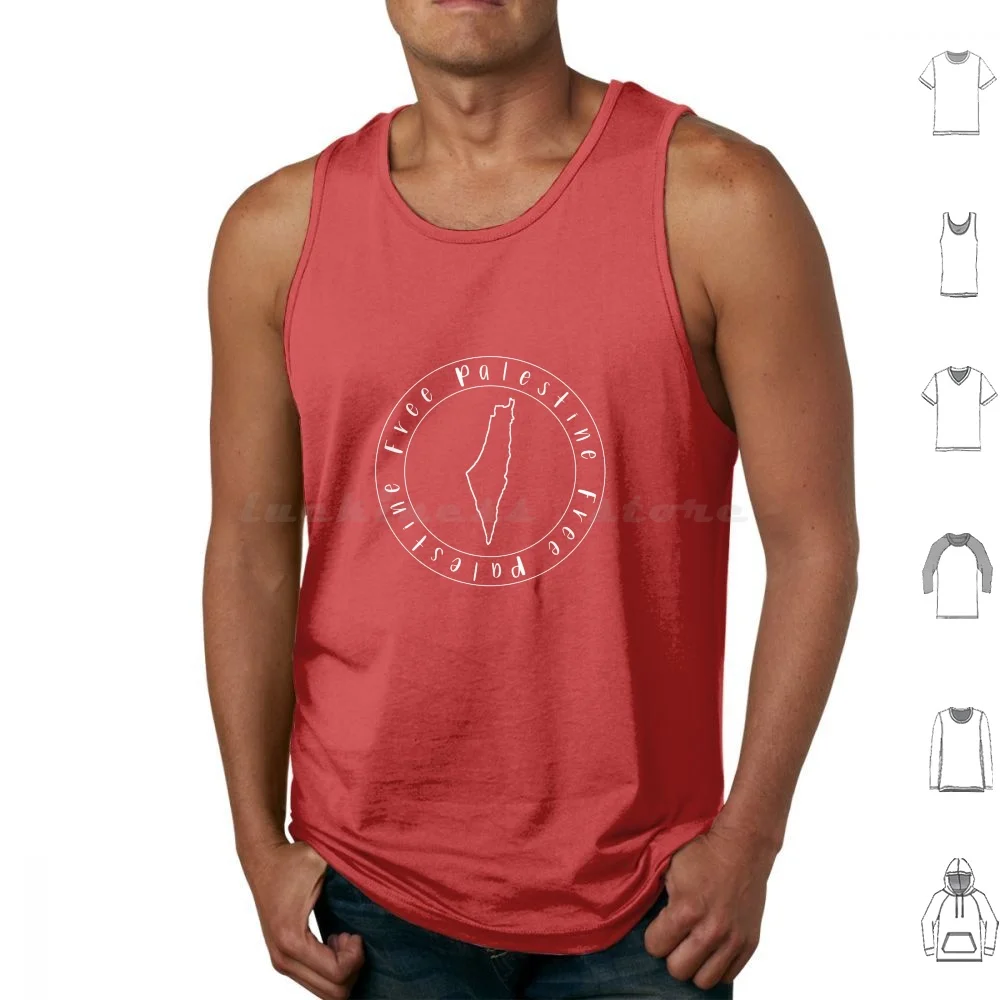 

Free Palestine Tank Tops Vest Sleeveless Free Palestine Free Palestine Gaza Boycott Israel Map Injustice Justice Activism End