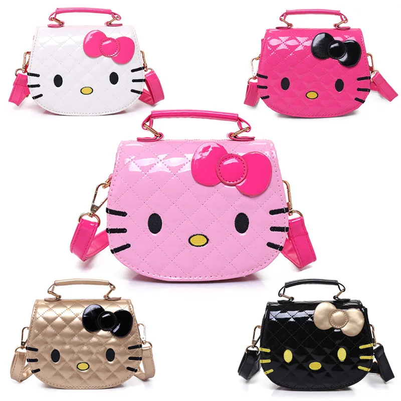

Kawaii аниме Hello Kitty сумка для милых девушек сумка через плечо модная Милая ручная маленькая девочка через плечо косметичка оптом