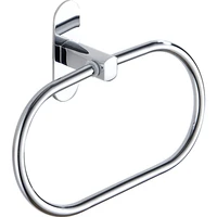 towel ring no punch stainless steel chrome plated wall hanging ring circle toilet bathroom hanging towel rack